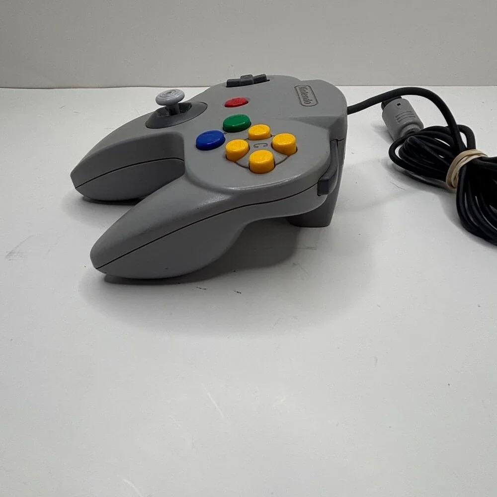 OEM Nintendo 64 Gray N64 Wired Official Classic Controller NUS-005 7/10 Stick